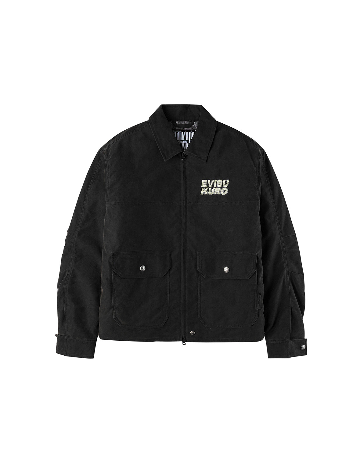 Logo Embroidery Relax Fit Padded Work Jacket - 15
