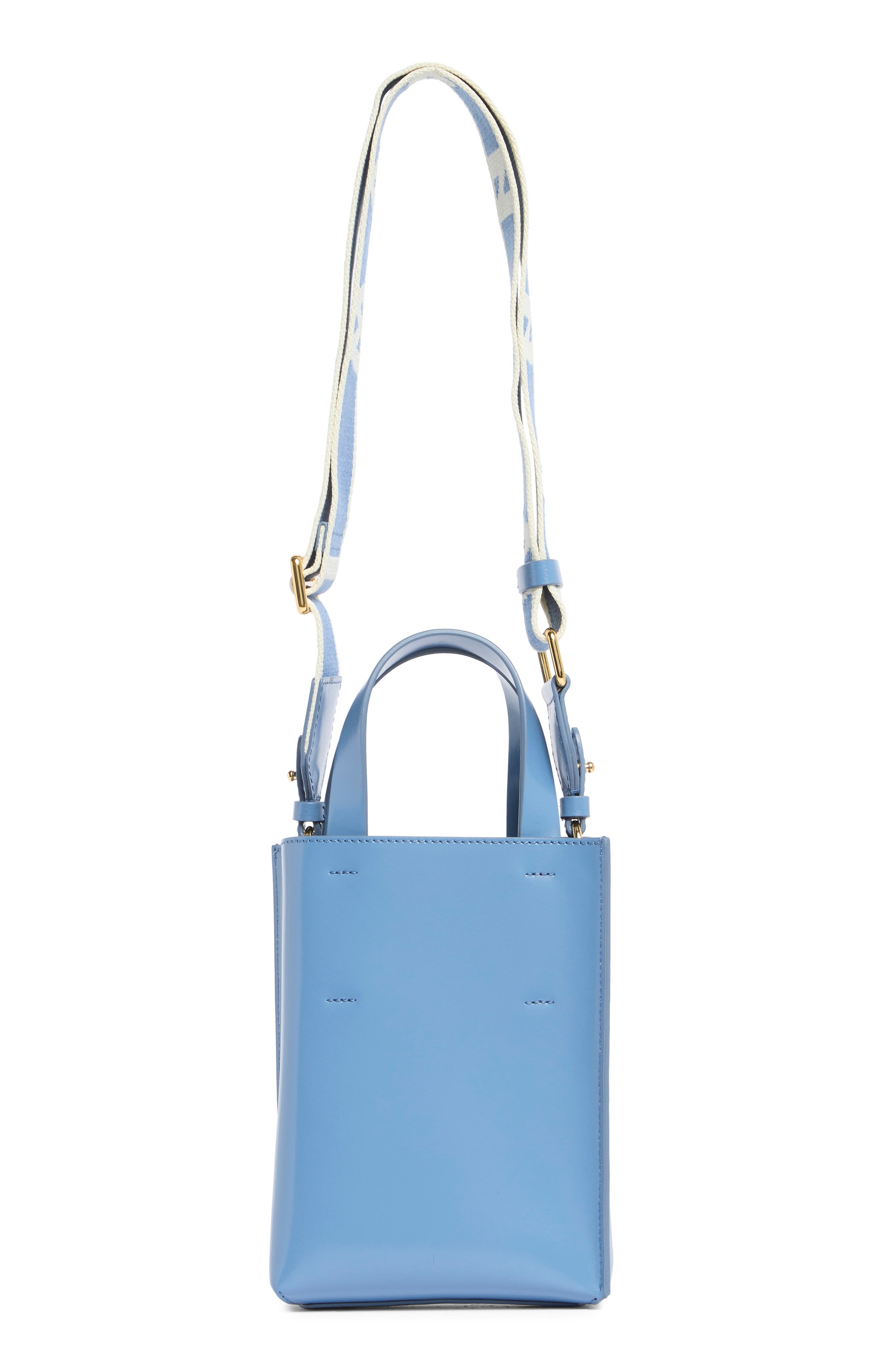 Marni Mini Museo Leather Tote in Turquoise at Nordstrom - 3