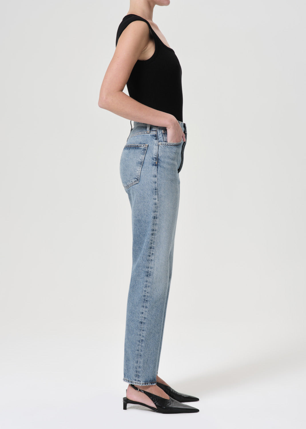 90'S PINCH WAIST HIGH RISE STRAIGHT IN NAVIGATE - 3
