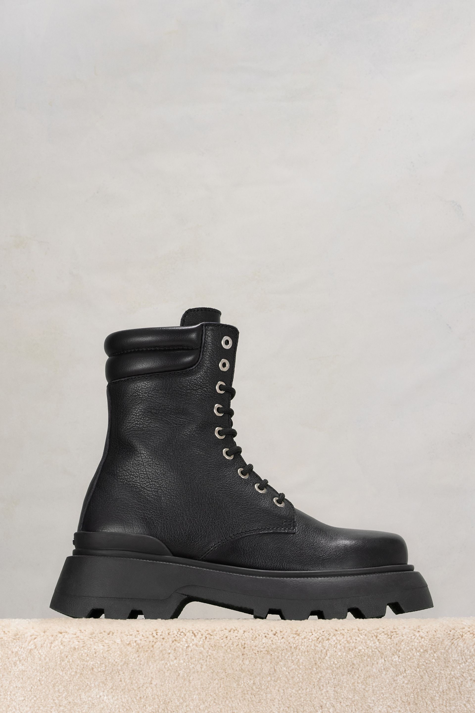 Lug Sole Ankle Boots - 2