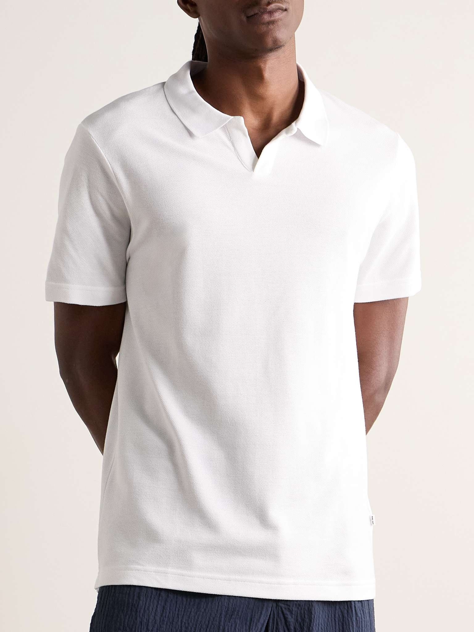 Paul 3462 Organic Cotton and Lyocell-Blend Piqué Polo Shirt - 3