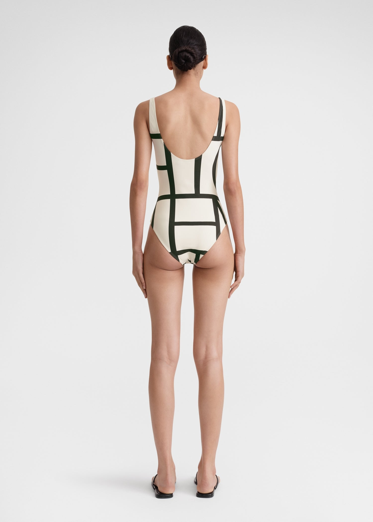 Monogram swimsuit ecru - 4