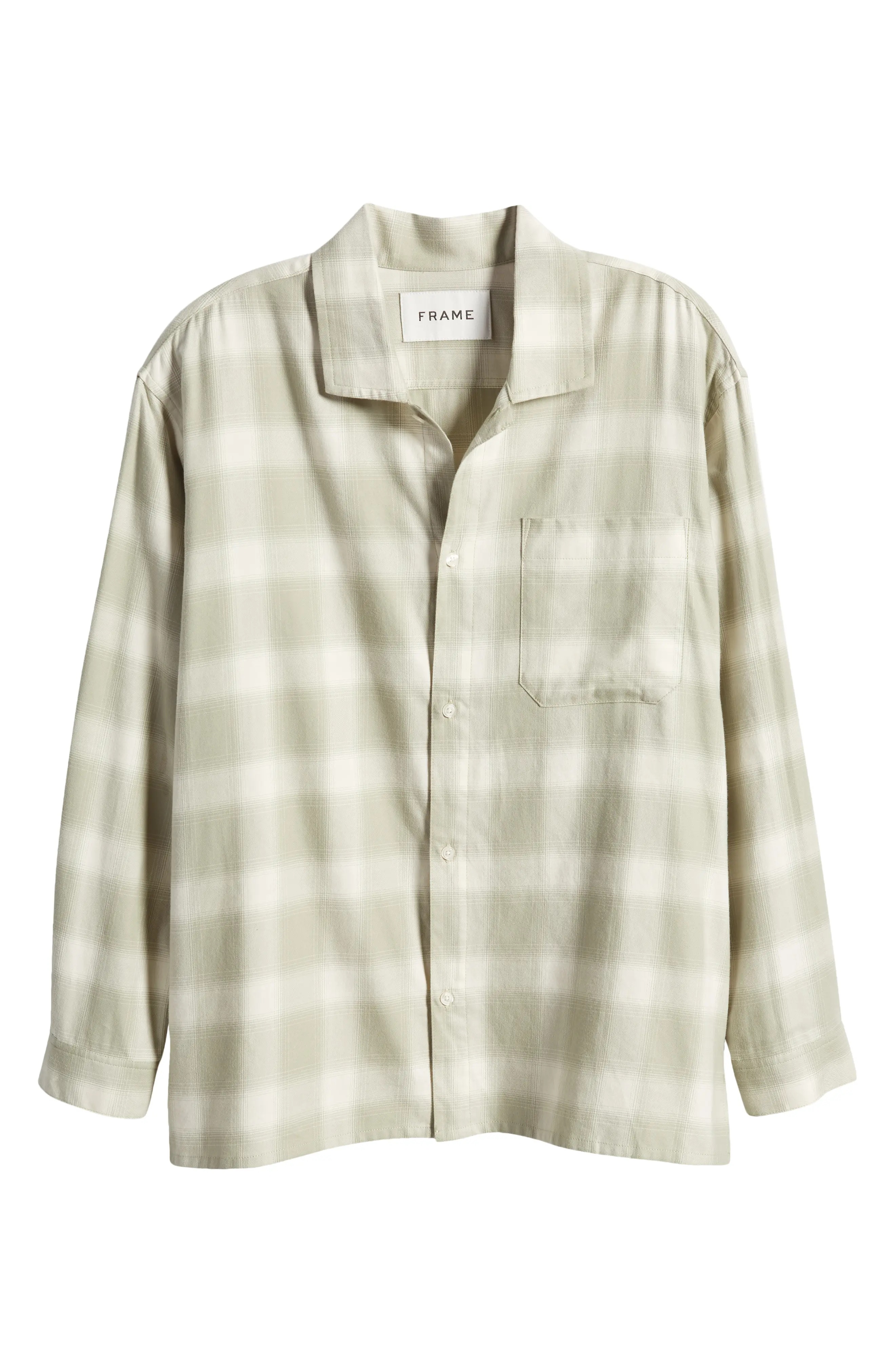 Plaid Lightweight Button-Up Shirt - 6