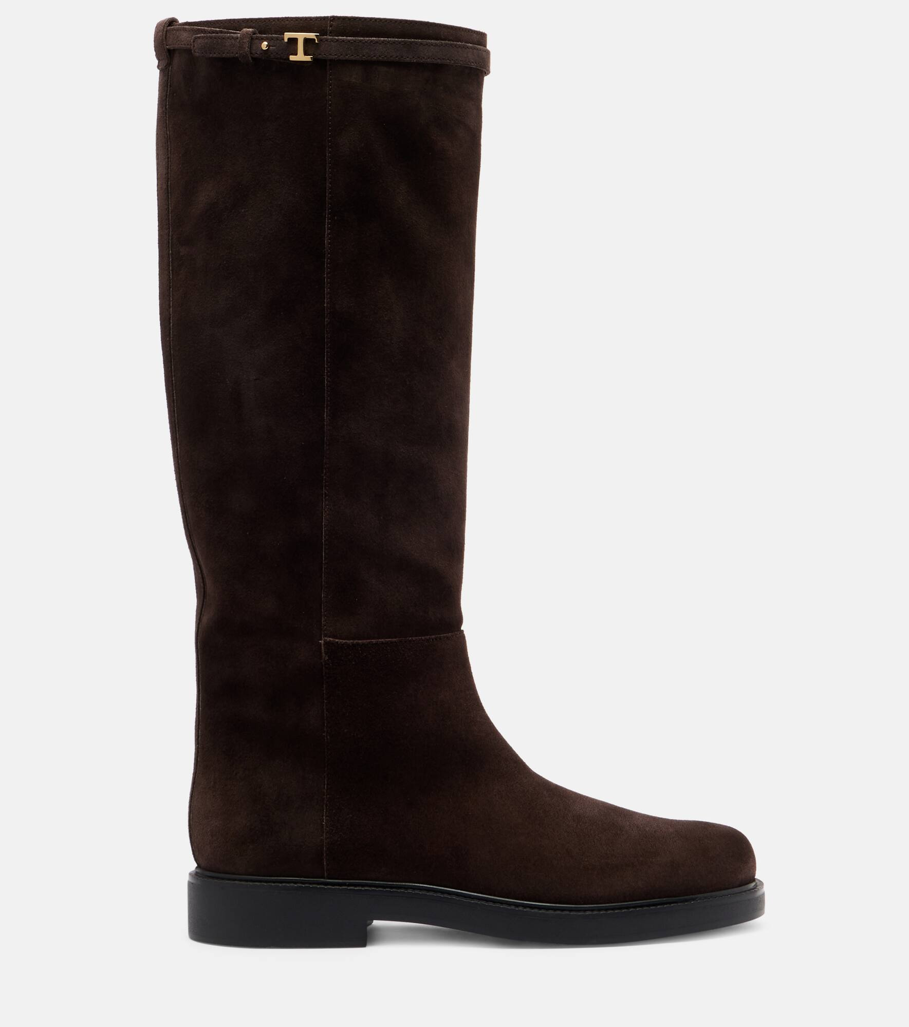 Suede knee-high boots - 4