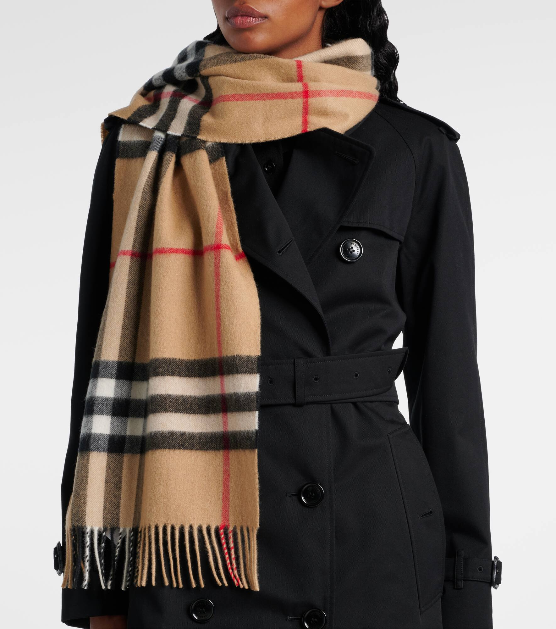 Burberry Check cashmere scarf - 2