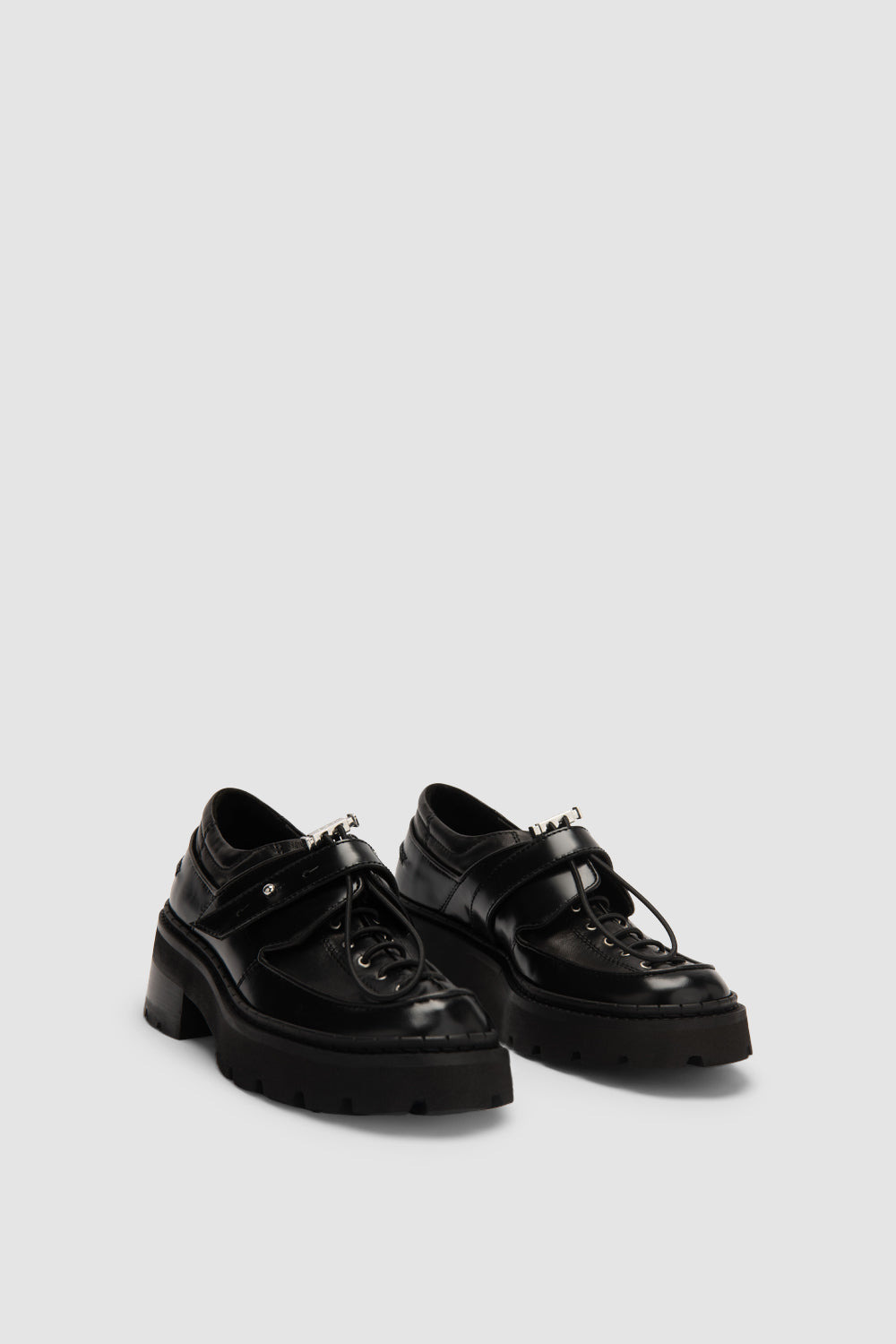 Yaka Creeper Black Semi Patent and Nappa Leather - 2