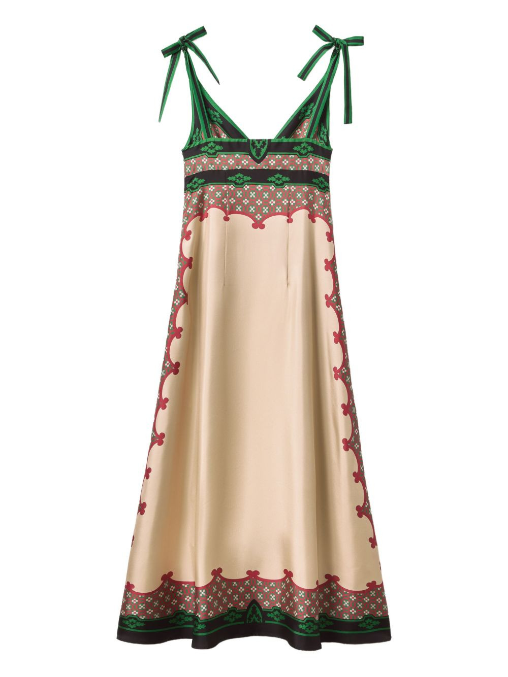 geometric-print midi day dress - 5