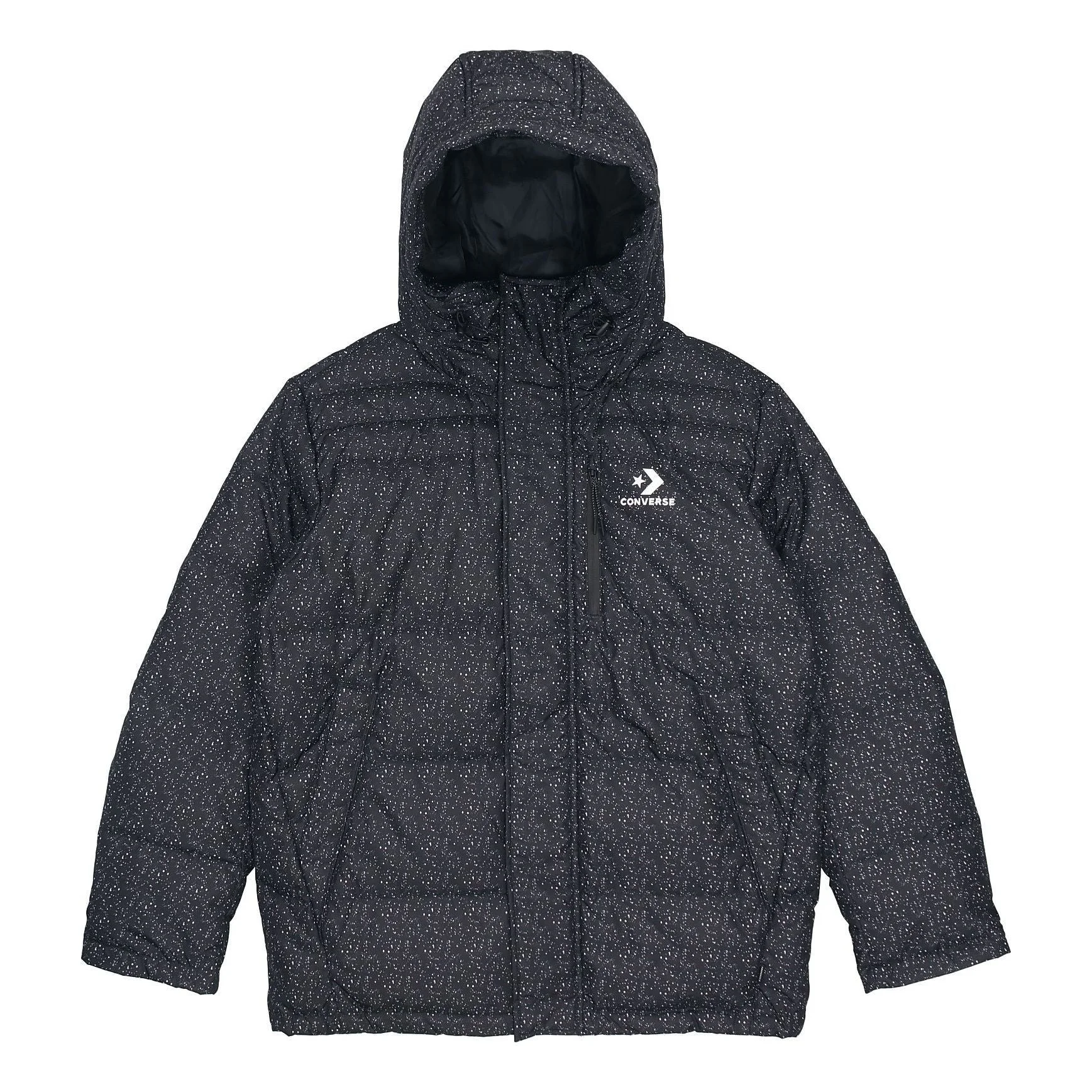 Converse Down Fill Puffer AOP Jacket 'Black' 10019322-A02 - 1