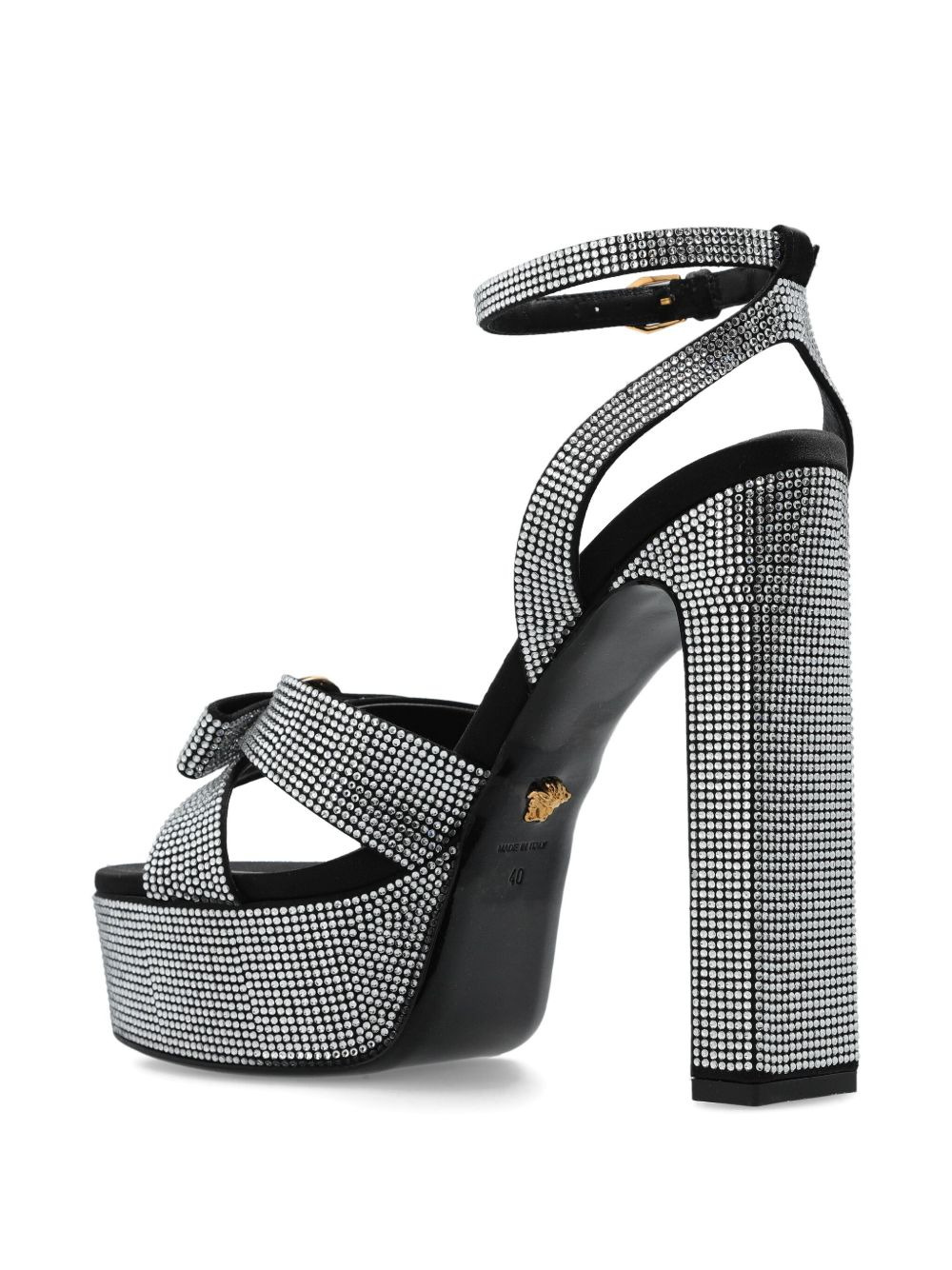 160mm crystal-embellished platform sandals - 4
