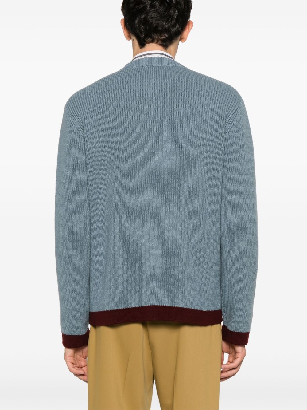 intarsia wool cardigan - 4