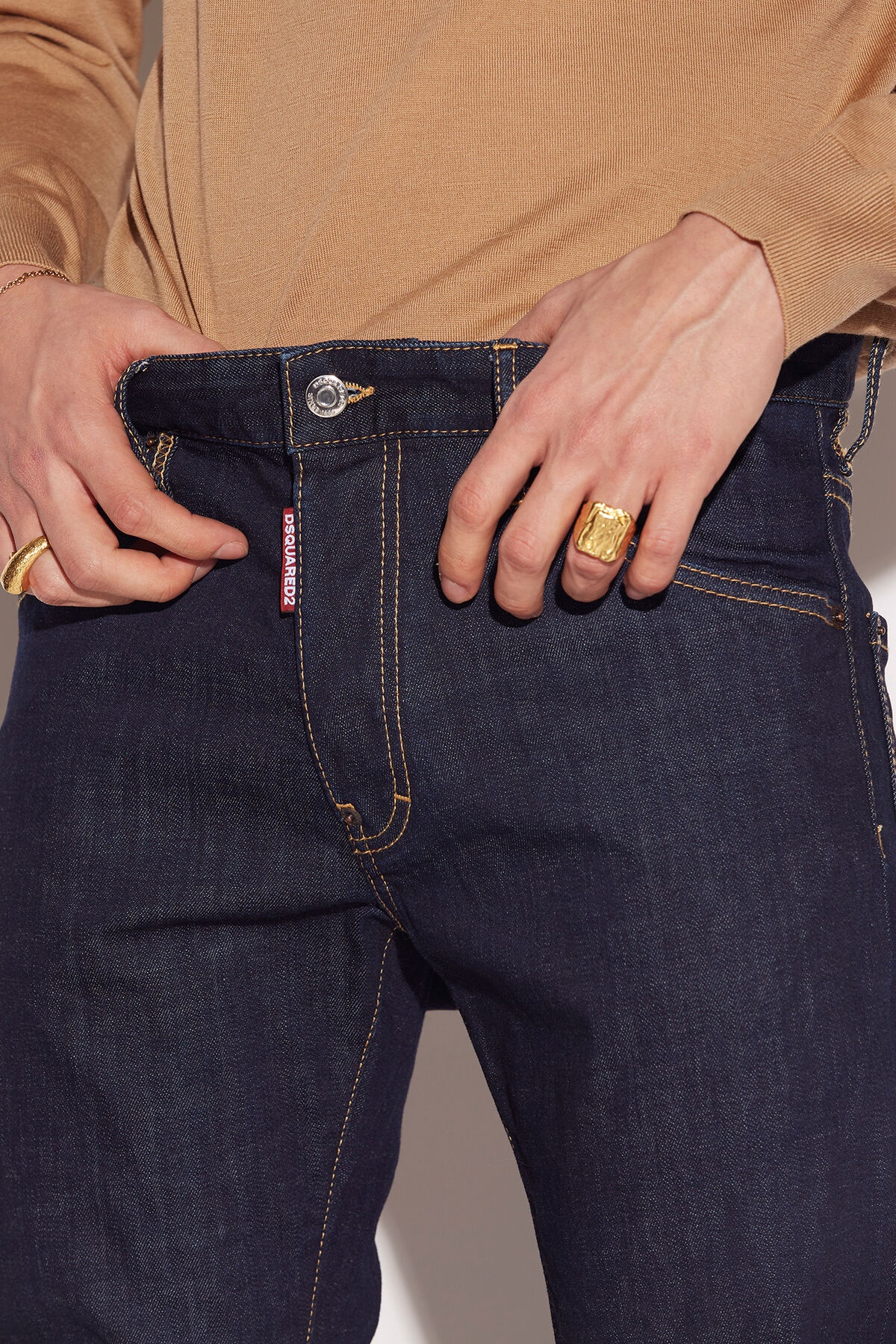 DARK RINSE WASH COOL GUY JEANS - 3