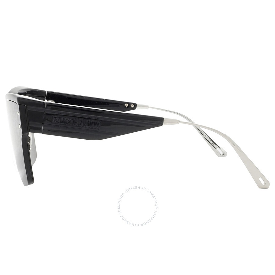 Dior DIORCLUB M4U Smoke Mirror Logo Shield Ladies Sunglasses CD40090U 01C 00 - 4