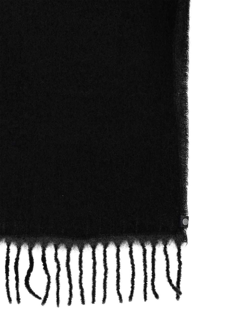 alpaca fringed scarf - 2