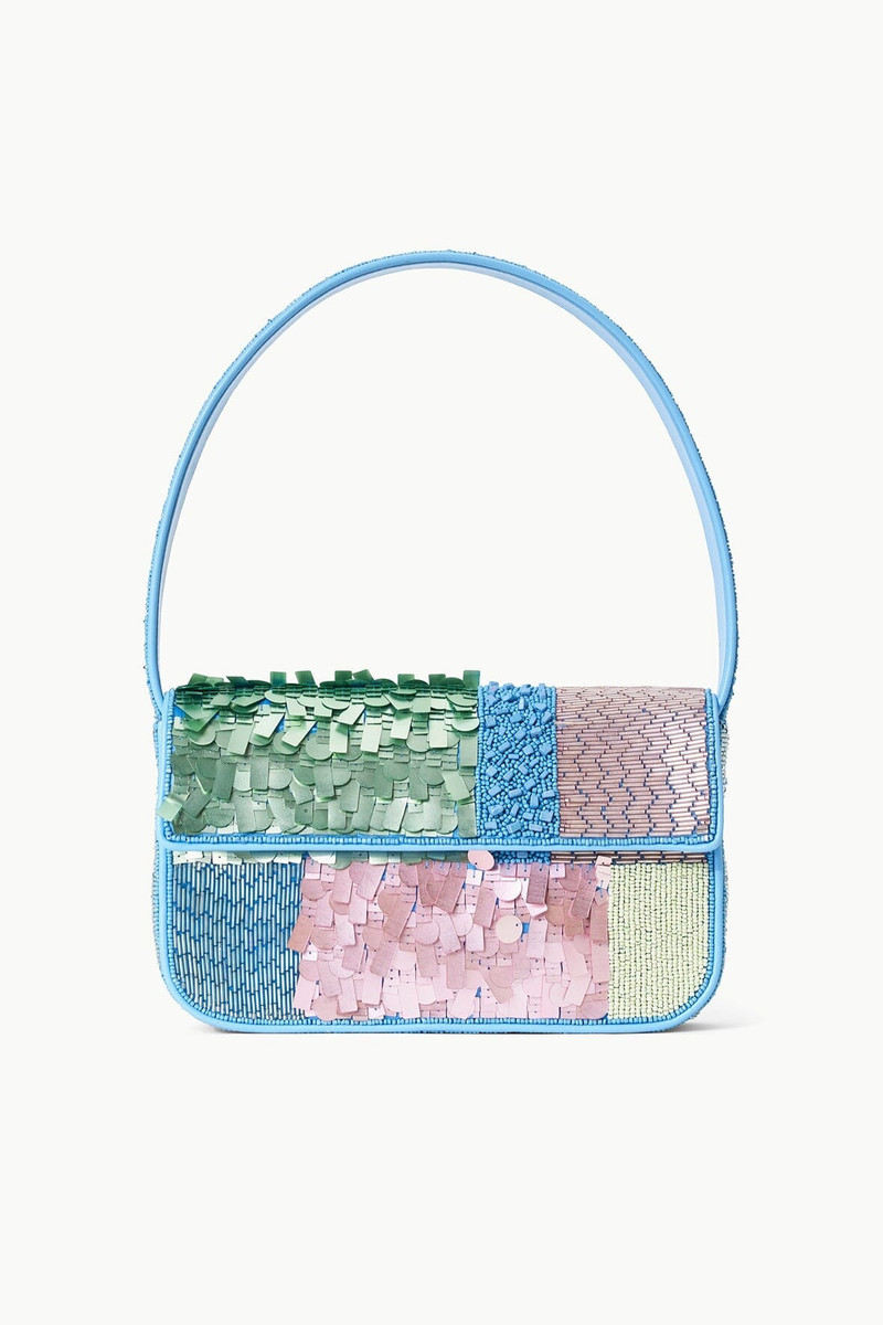 STAUD TOMMY BAG PATCHWORK SHERBET 1
