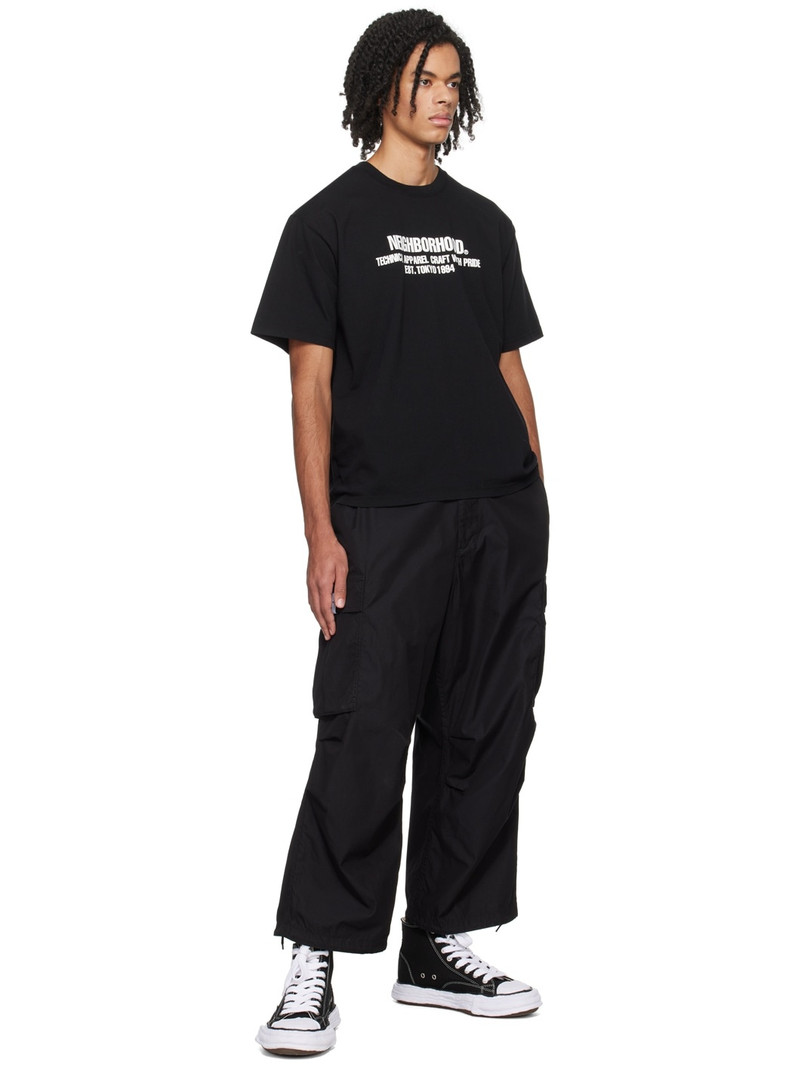 NEIGHBORHOOD Black Printed T-shirt outlook