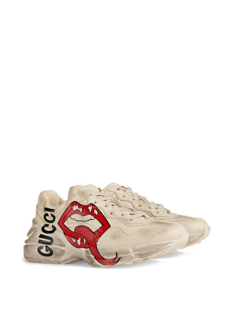 GUCCI Rhyton sneaker with mouth print outlook