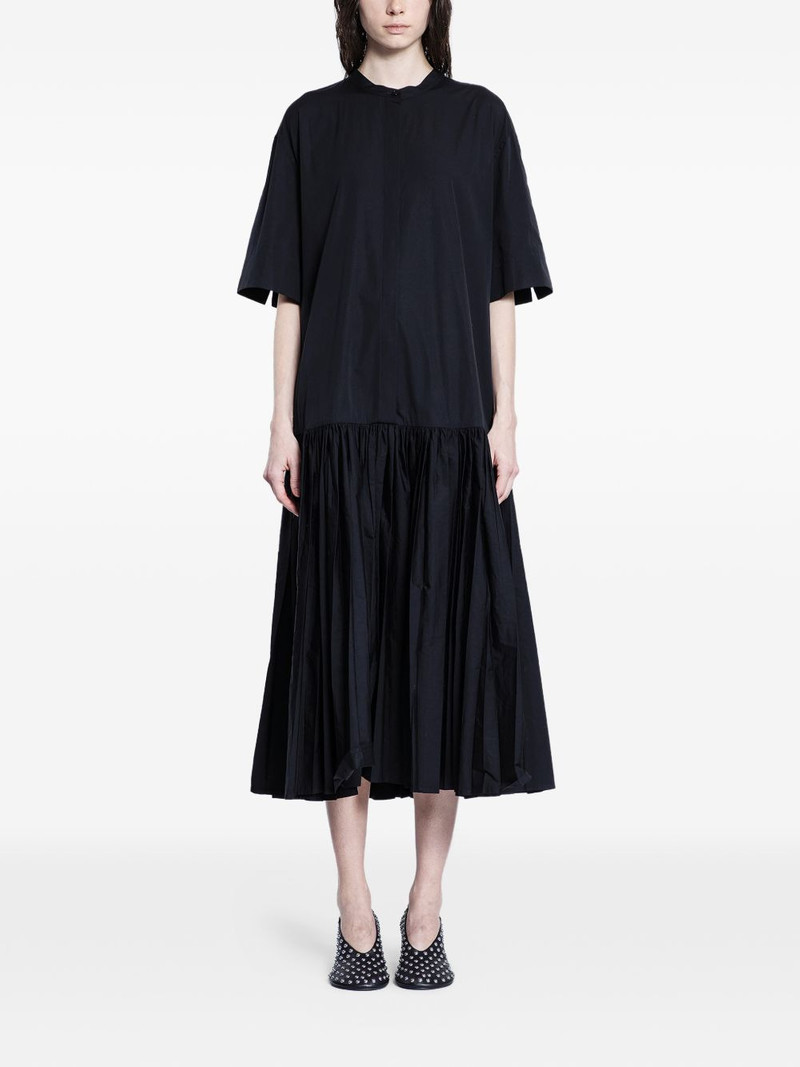 코튼-Poplin-Pleated-Shirt-Dress 1
