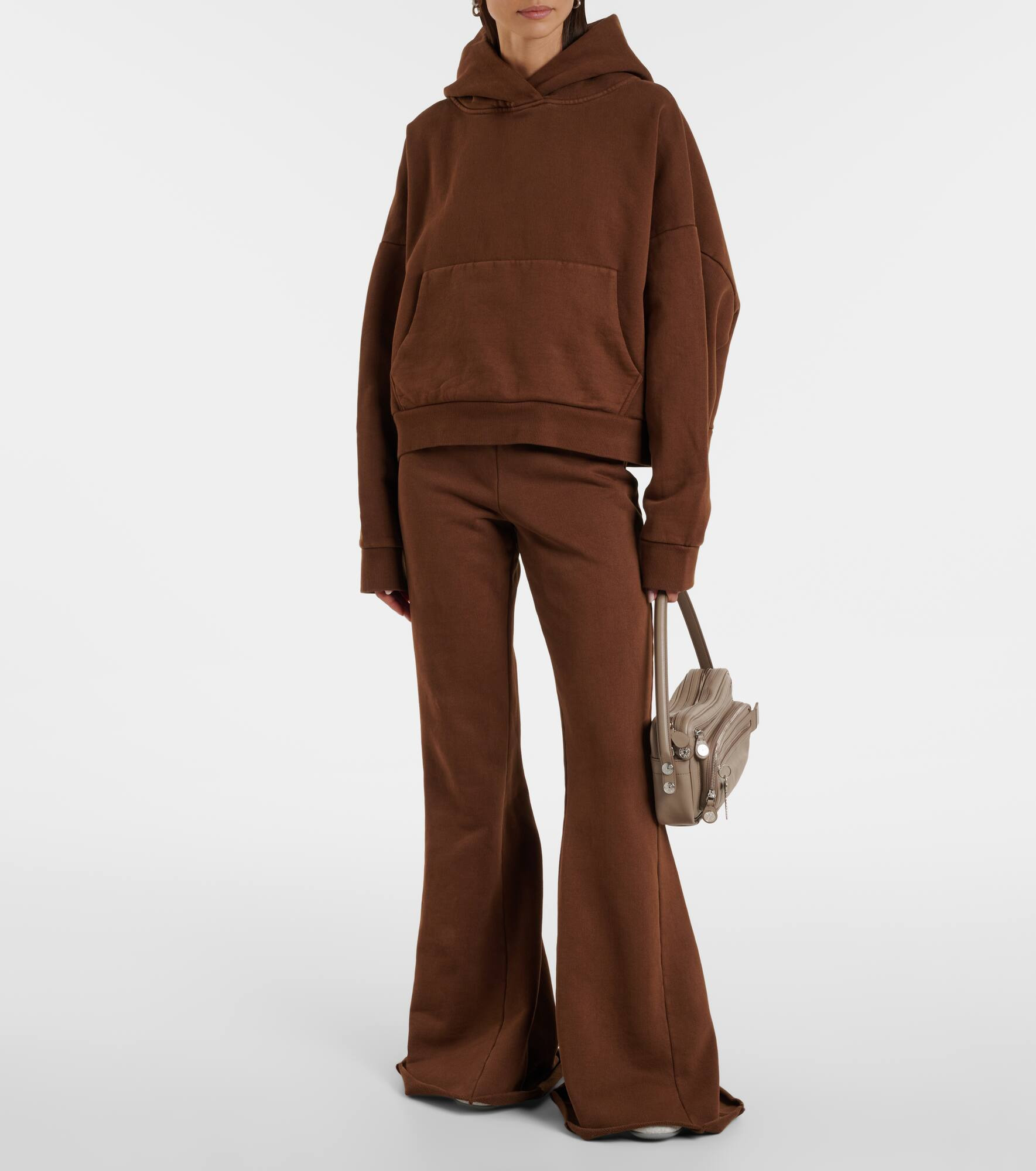 Flared cotton jersey sweatpants - 2