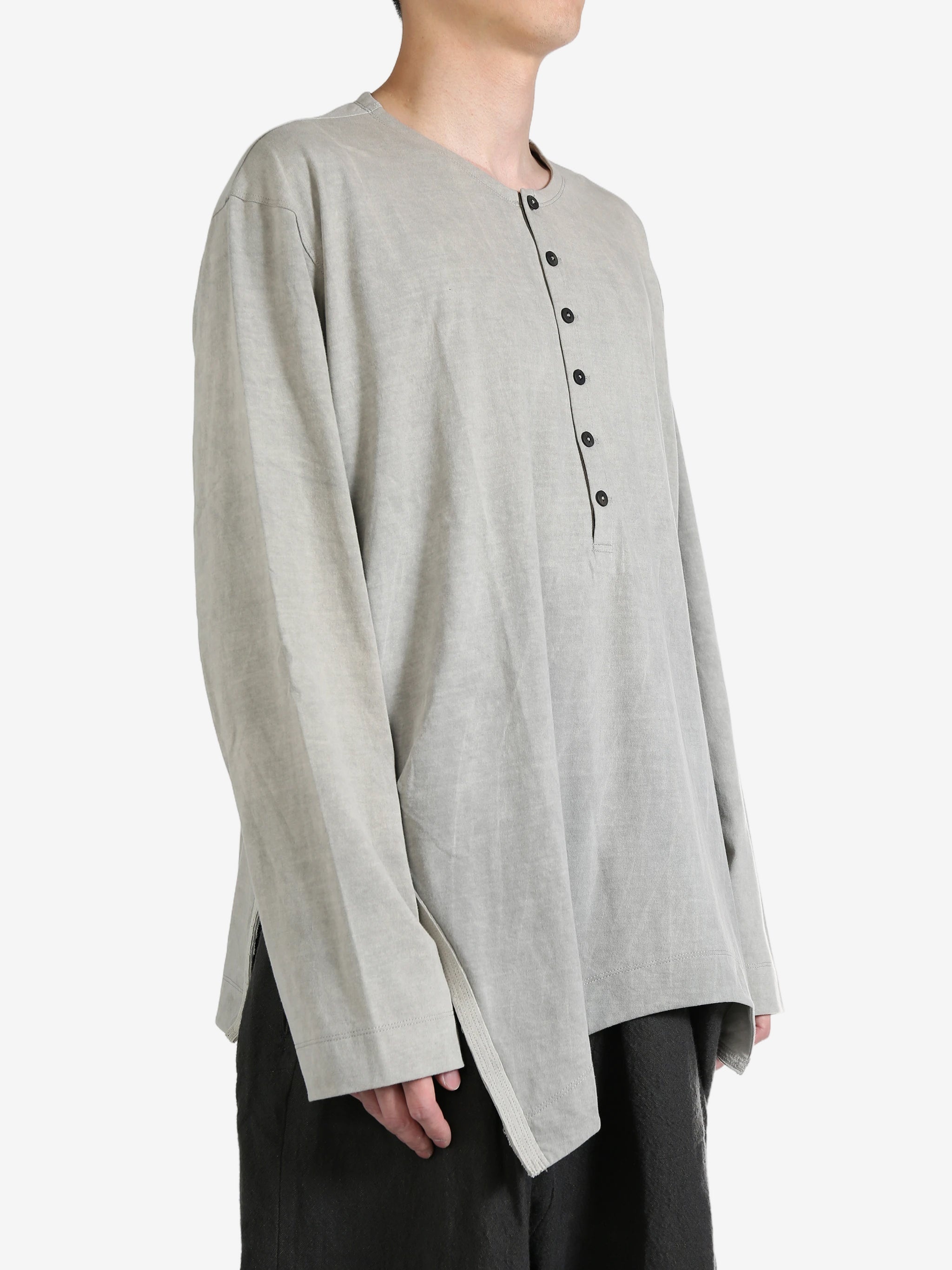 Ziggy Chen ZIGGY CHEN - Men Henley-Neck Long Sleeves