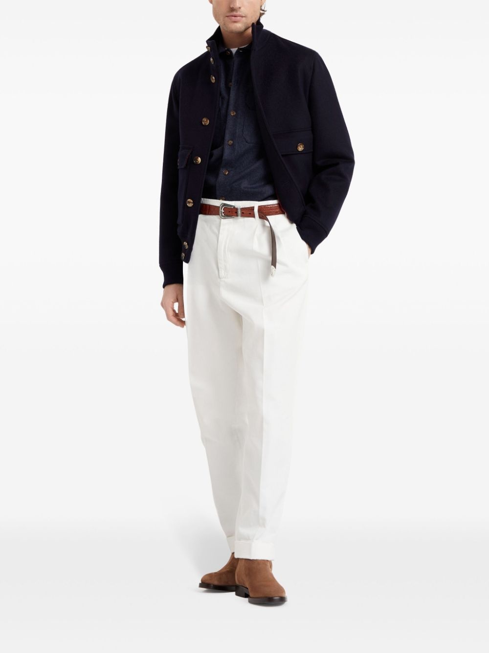 long-sleeve flannel overshirt - 2