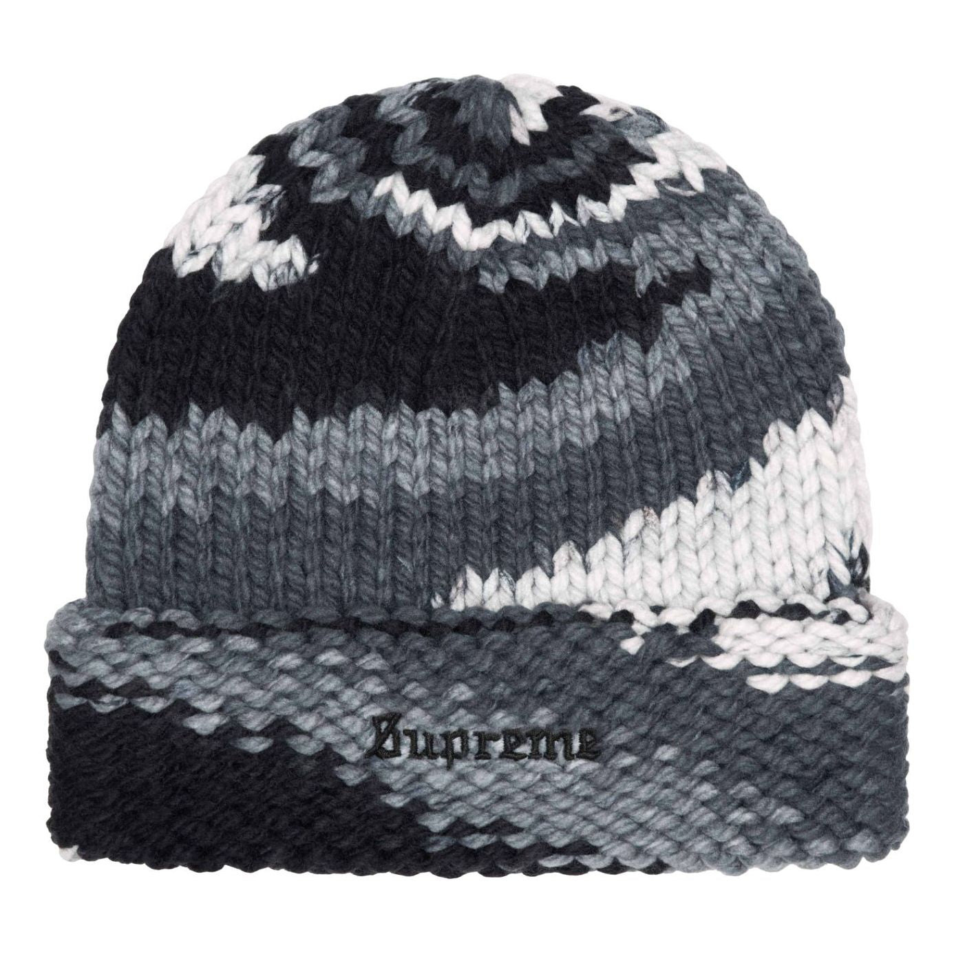 Supreme Gradient Spacedye Beanie SS24 'Black Grey' SUP-SS24-2403 - 1