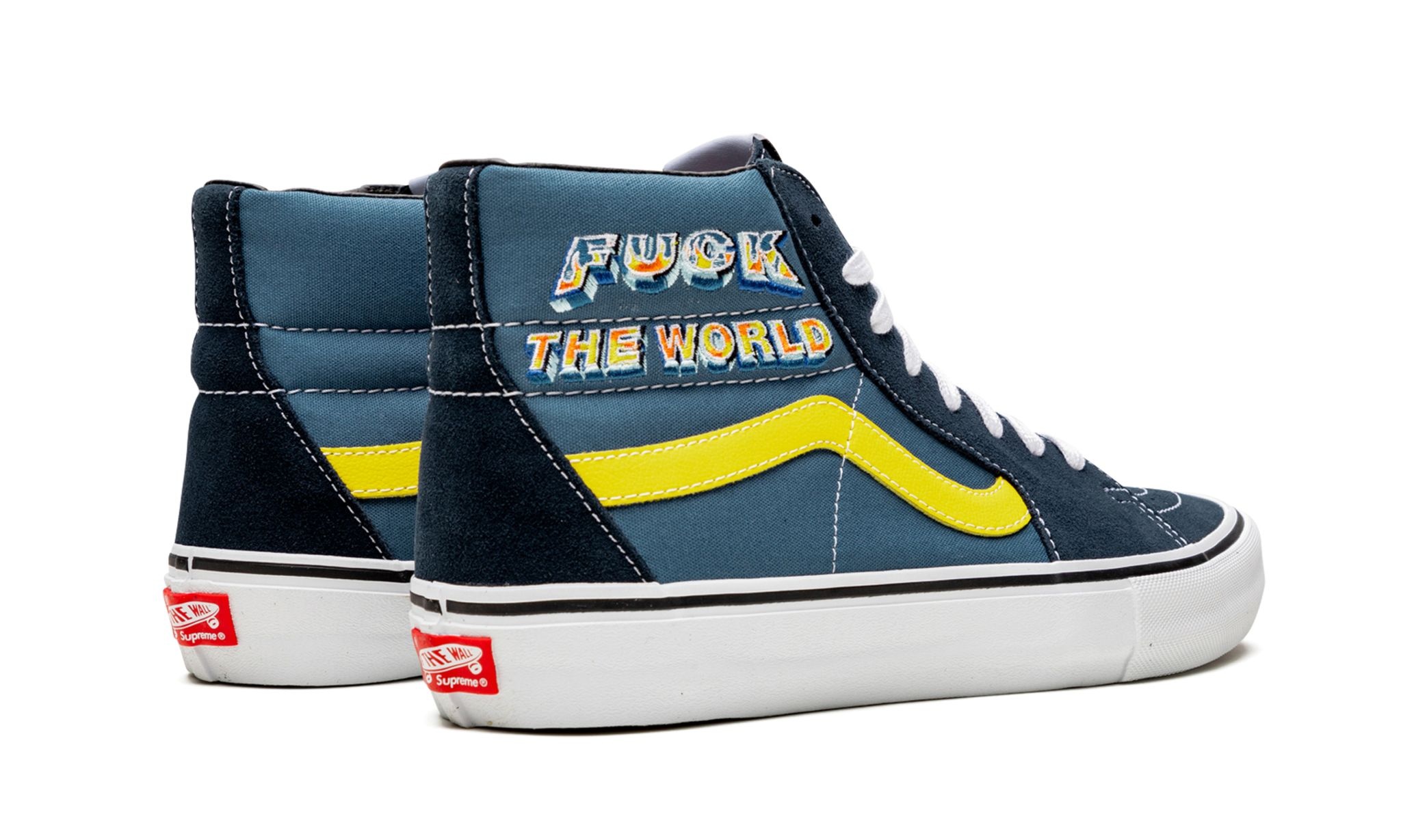 Sk8-Hi Pro "Supreme - F*ck the World - Navy" - 3