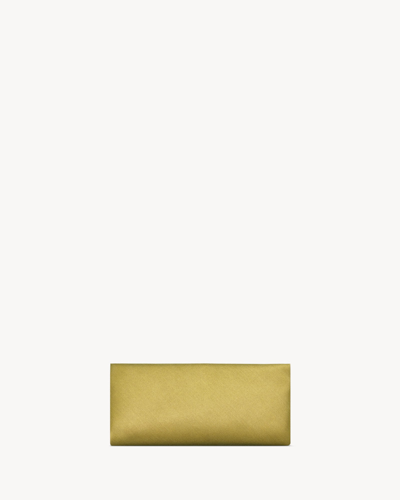 SAINT LAURENT EVENING SOFT CLUTCH IN SATIN outlook