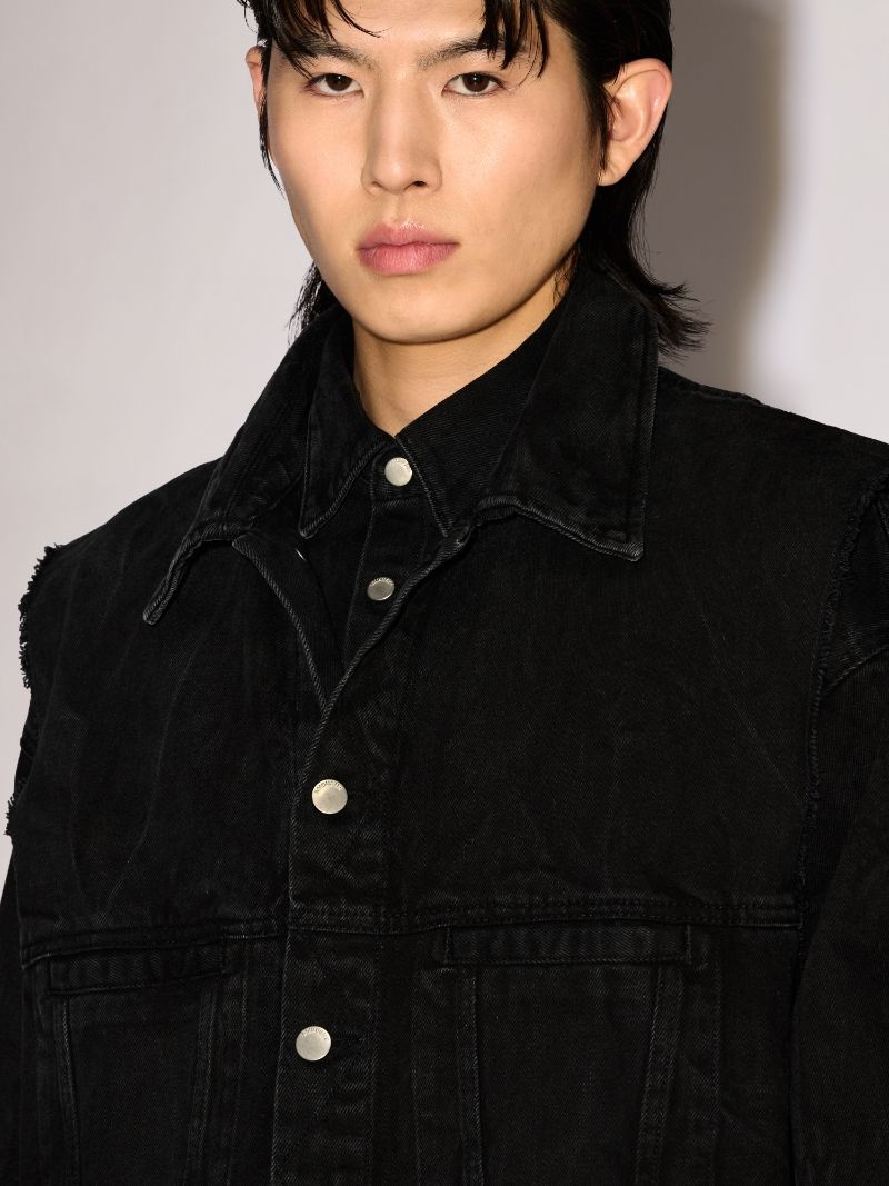 LAYERED DENIM SHIRT 3