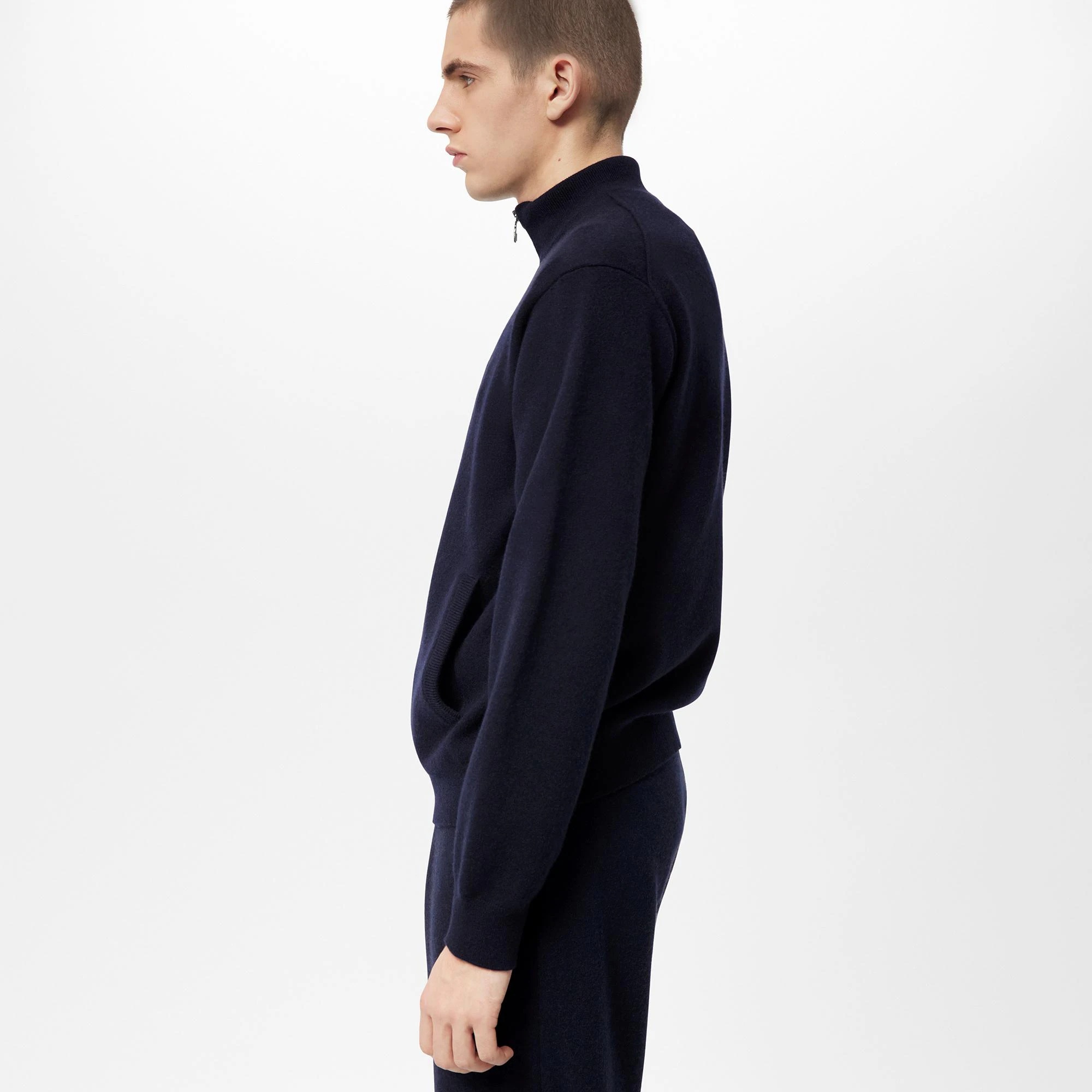 LVSE Inside-Out Zipped Through Cashmere Cardigan - 3
