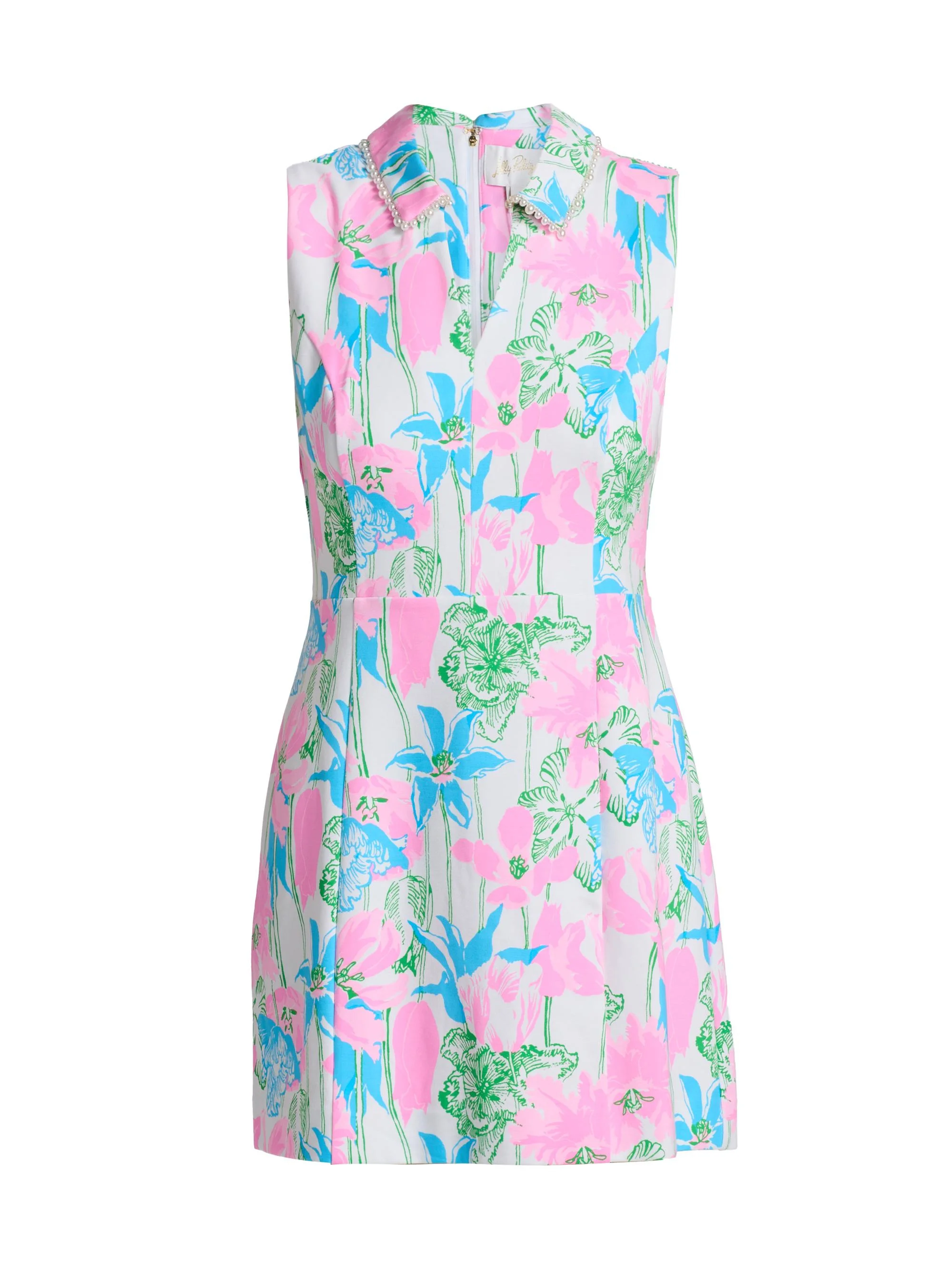 Women's Twila Printed Skirted Romper - Resort White Viney Liney - 1