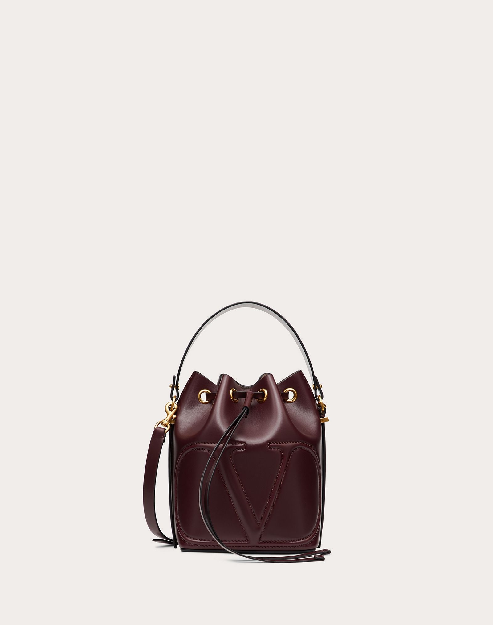 VLogo Walk Calfskin Bucket Bag - 1