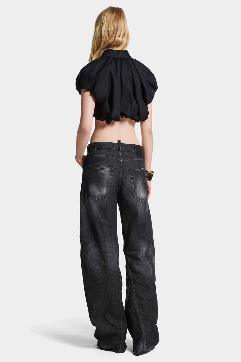 EASY BLACK WASH D2 TWISTED JEANS - 4