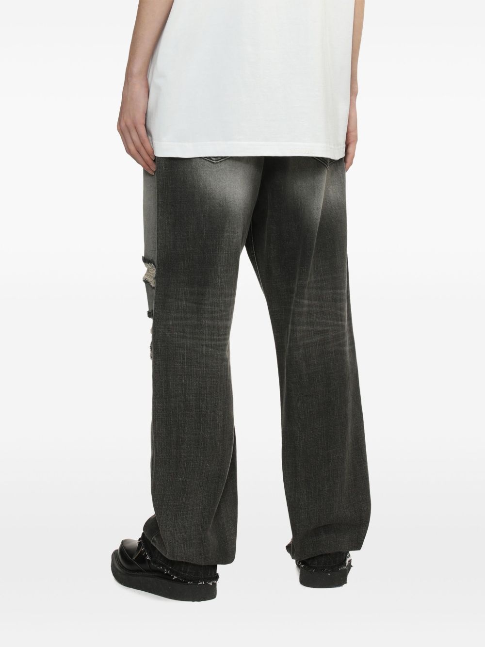 logo-patch jeans - 4