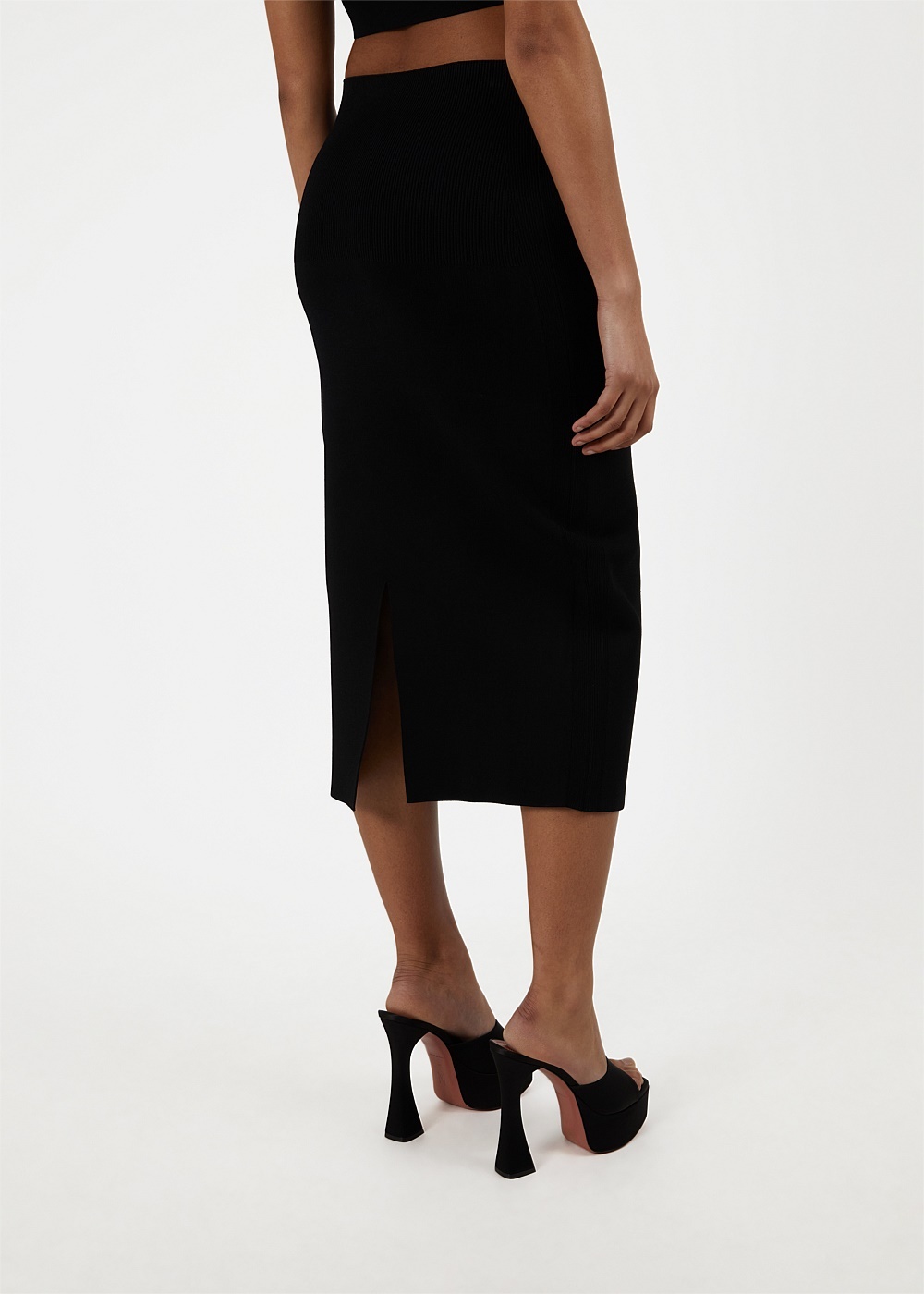 Black Fitted Skirt - 5