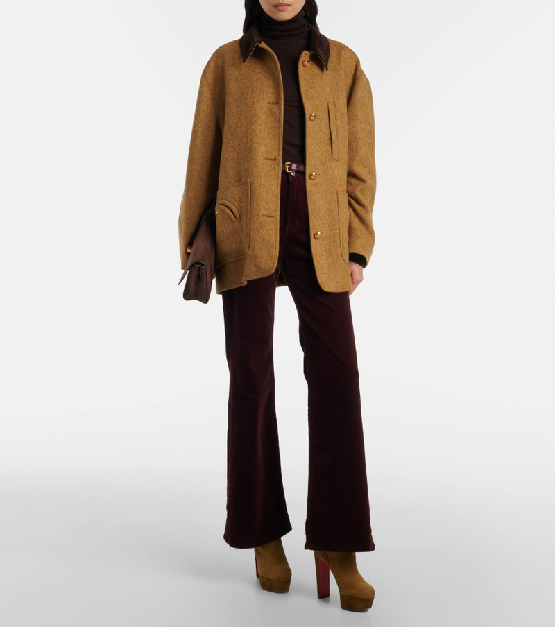 Christian Louboutin Loo Booty 130 suede platform ankle boots outlook