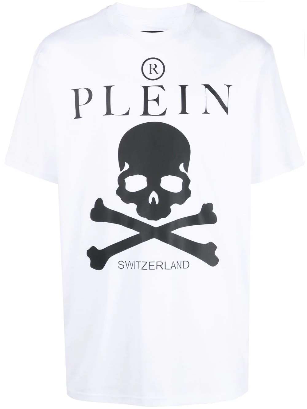 skull-print short-sleeved T-shirt - 1