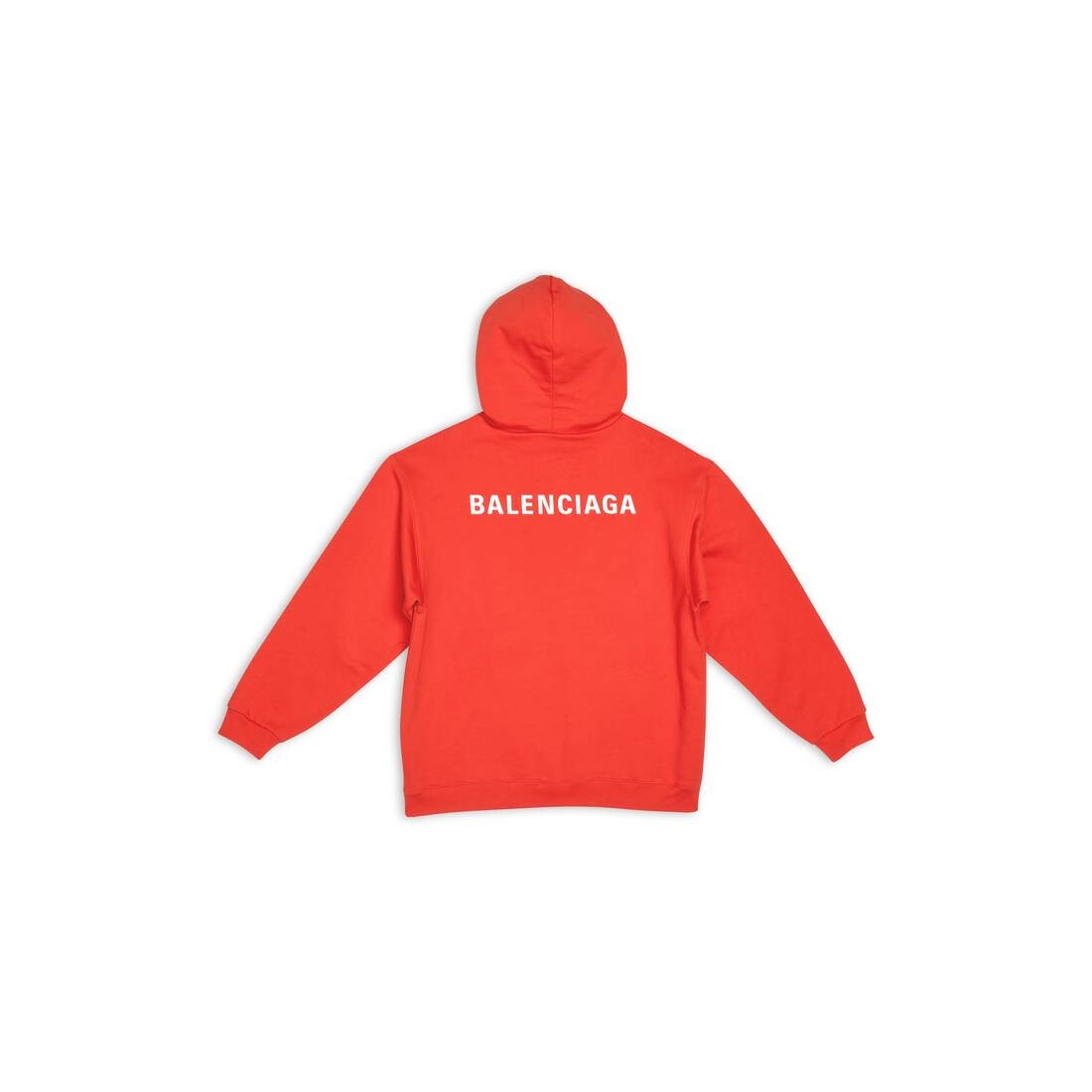 Men's Balenciaga Hoodie Regular Fit in Red - 6