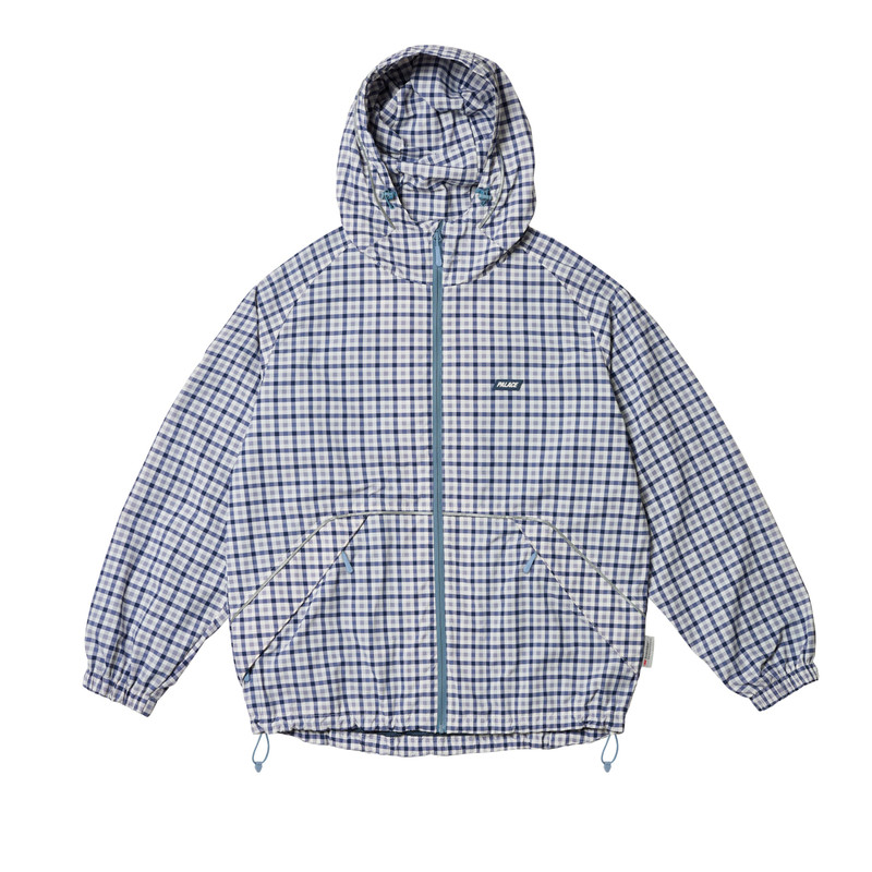 PALACE LIGHTER SHELL JACKET BLUE GINGHAM CHECK - 54l9ec1p69ym