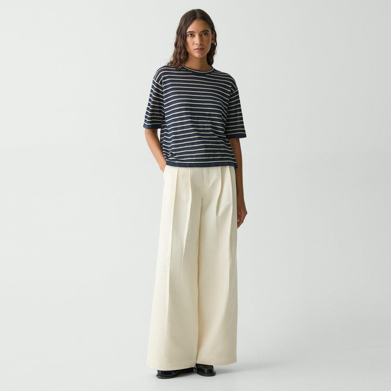 Theory Boyfriend Tee in Cable Knit Linen outlook