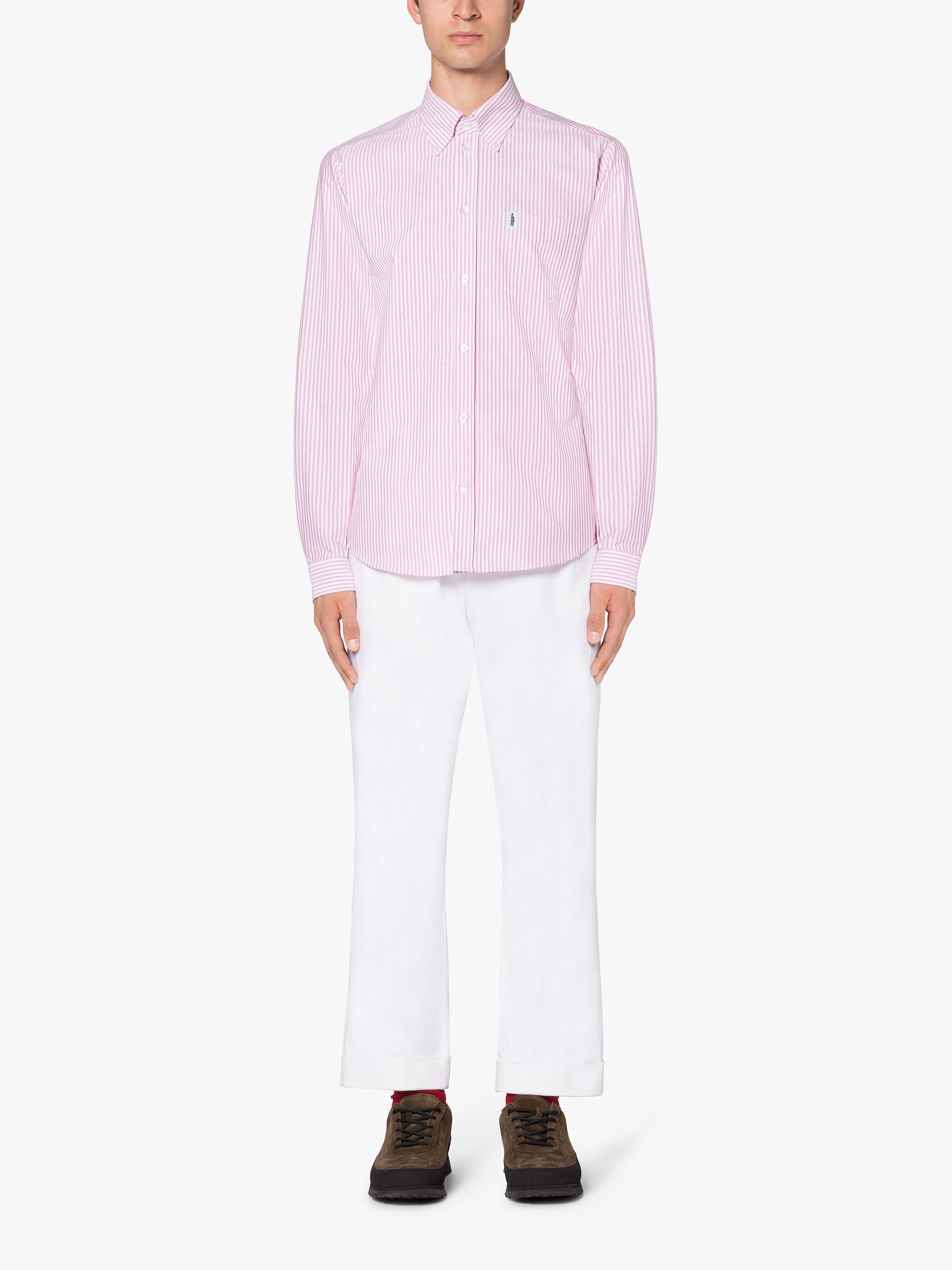 BLOOMSBURY PINK & WHITE COTTON SHIRT - 1