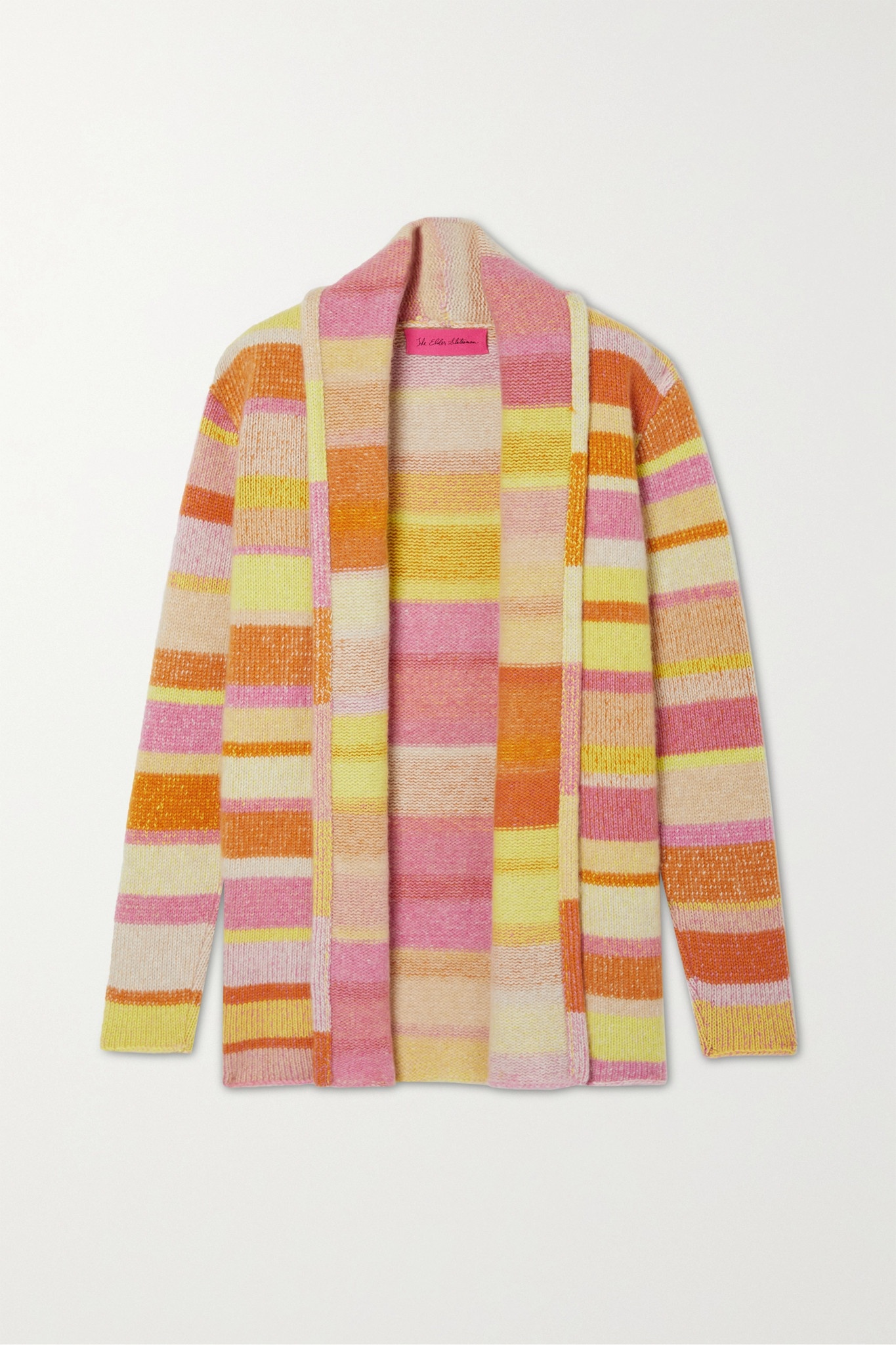 Striped cashmere cardigan - 1