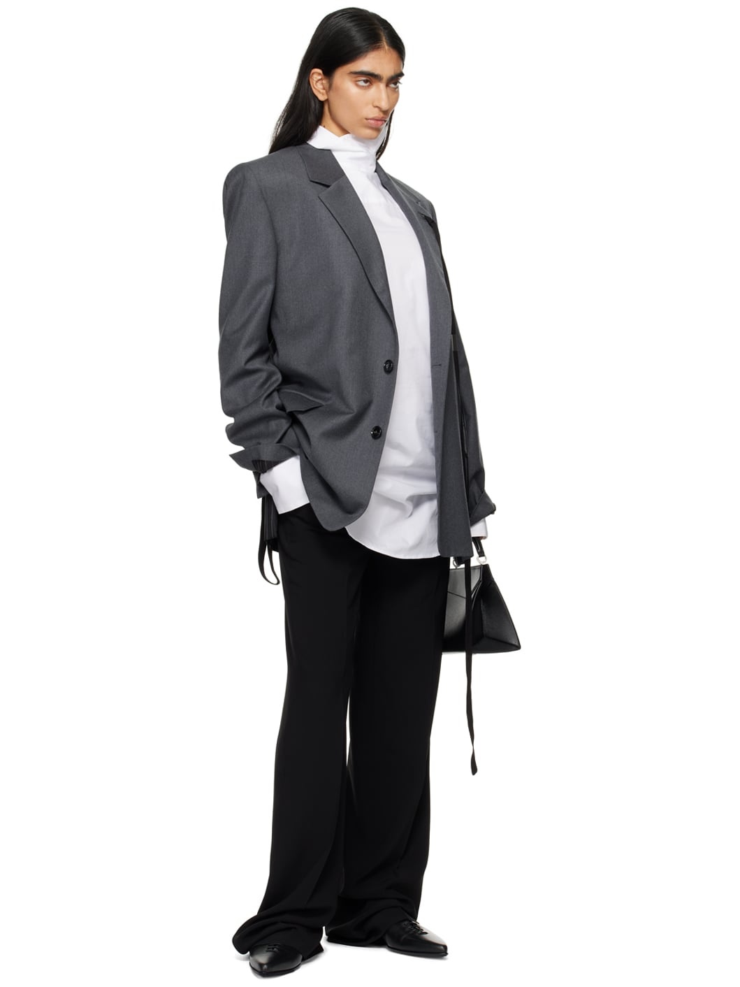 Gray Sanna Comfort Tailored Blazer - 4