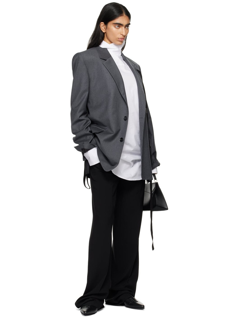 Ann Demeulemeester Gray Sanna Comfort Tailored Blazer outlook