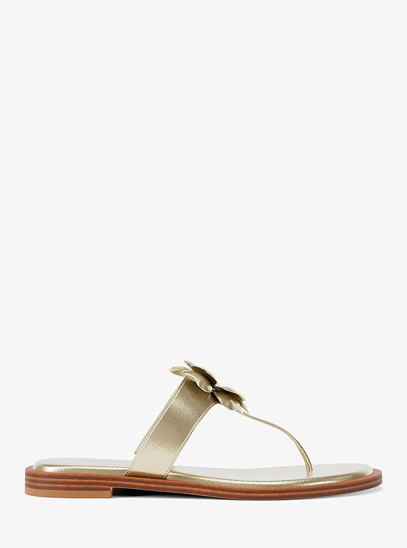 Callie Embellished Metallic Thong Sandal 1