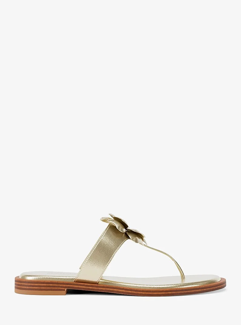 Callie Embellished Metallic Thong Sandal - 1
