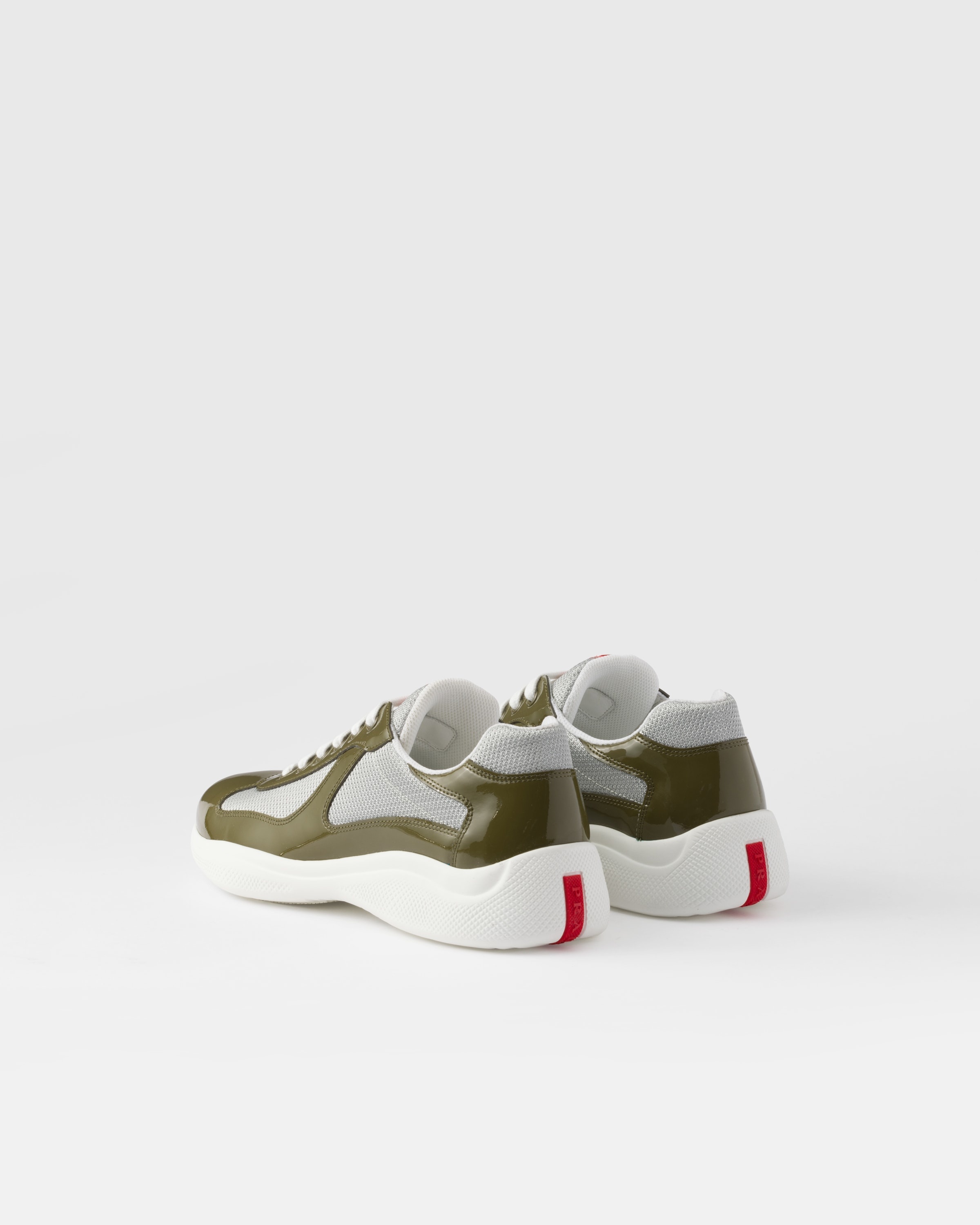 Patent leather and technical fabric Prada America's Cup sneakers - 4