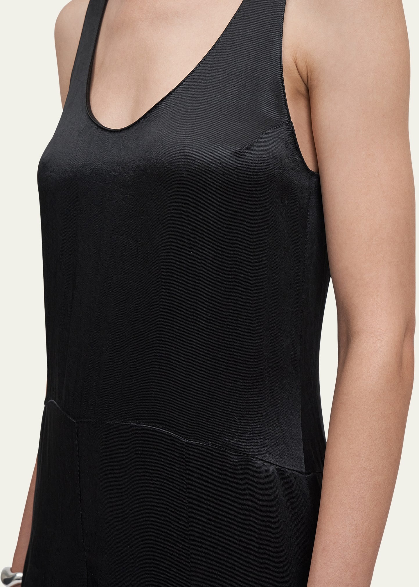 Sleeveless Godet Long Dress - 5