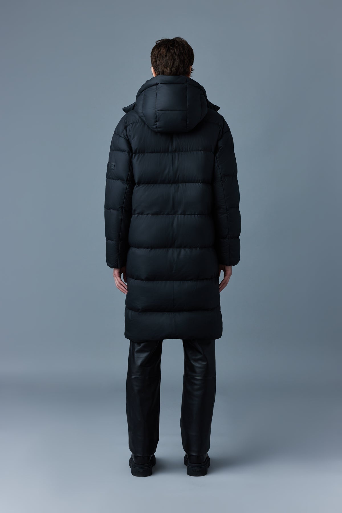 HILTON 2-in-1 (R) leather down parka with removable hood - 4