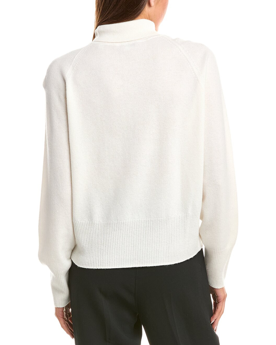 Vince Raglan Turtleneck Wool & Cashmere-Blend Sweater - 2