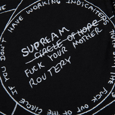 Supreme Supreme Gonz Embroidered Map Sweatshort 'Black' outlook
